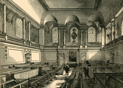 Interior of the Chapel of the Foundling Hospital by Unbekannt