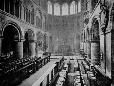 Interior of the Church of St Bartholomew the Great, West Smithfield, City of London by Unbekannt