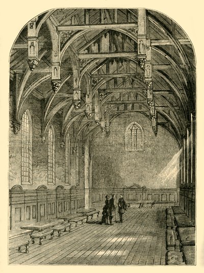Interior of the Great Hall, Lambeth Palace by Unbekannt
