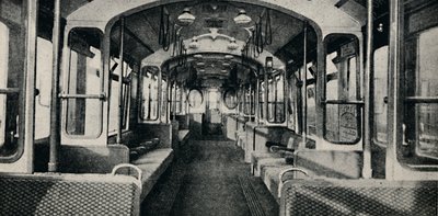 Interior of the Latest Type of Tube Coach by Unbekannt