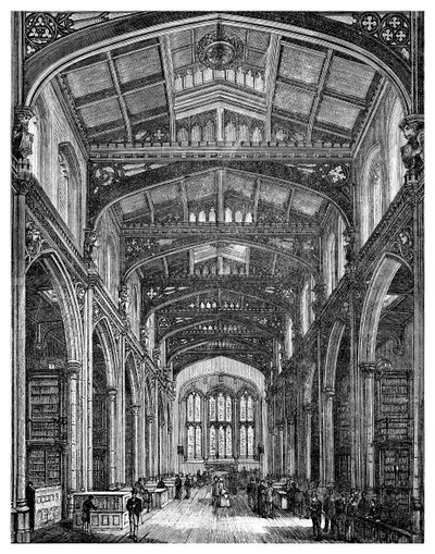 Interior of the Library, Guildhall, City of London by Unbekannt