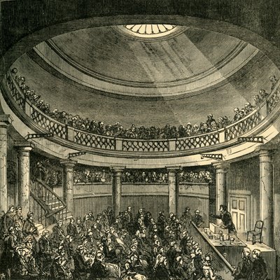 Interior of the Rotunda, Blackfriars Road, in 1820, c1878 by Unbekannt