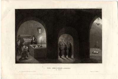 Interior View of the Holy Tomb in the Kiev Monastery of the Caves, 1850 by Unbekannt