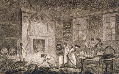 Interior View of the Premises of Nathaniel Bentley, Leadenhall Street, City of London, 1804 by Unbekannt