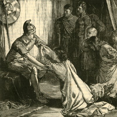 Interview Between Coriolanus and His Wife and Mother, 1890 by Unbekannt