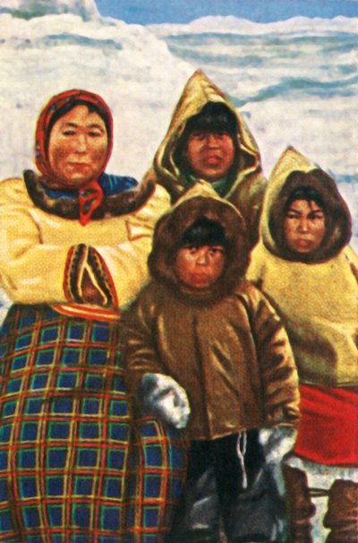 Inuit people from Labrador, northern Canada, c. 1928 by Unbekannt