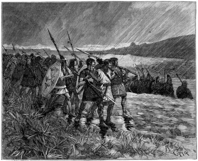 Invasion of the Alans or Visigoths, Gaul, Early 5th Century 1882-1884 by Unbekannt