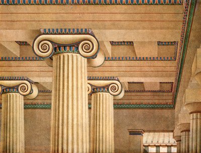 Ionic Hall in the Acropolis at Athens, Greece, 1928 by Unbekannt