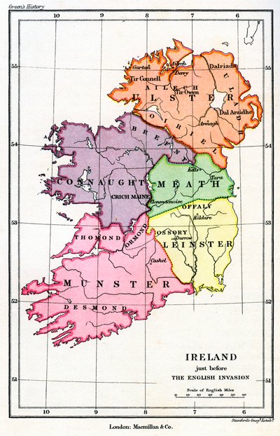 Ireland Just Before the English Norman Invasion, 1169 by Unbekannt