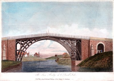 Iron Bridge Across the Severn at Ironbridge, Coalbrookdale, England, built 1779-1809 by Unbekannt