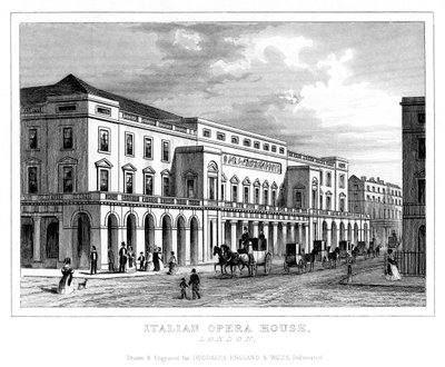 Italian Opera House, Haymarket, Westminster, London by Unbekannt