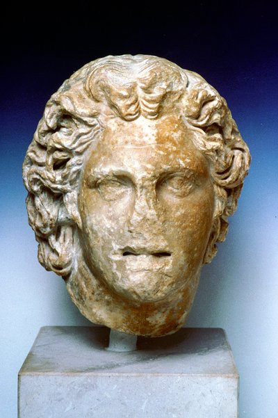 Ivory Portrait Bust of Alexander the Great by Unbekannt