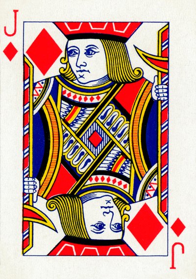 Jack of Diamonds from a Deck of Goodall & Son Ltd. Playing Cards by Unbekannt