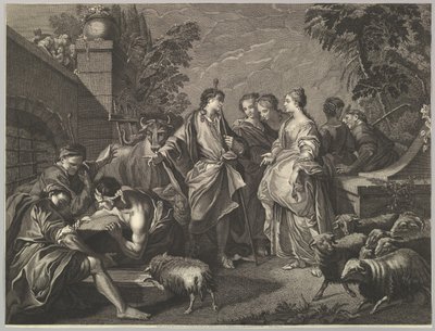 Jacob Arrives in Mesopotamia by Unbekannt