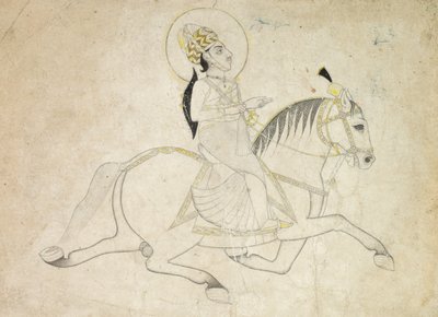 Jai Singh III of Jaipur r. 1818-1835 Riding, c. 1820 by Unbekannt