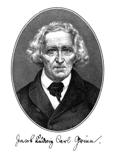Jakob Ludwig Karl Grimm, German author, philologist and mythologist, 1887 by Unbekannt