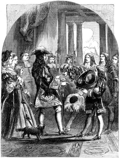 James II Taking Leave of Louis XIV of France by Unbekannt