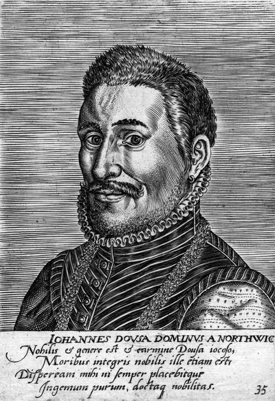 Janus Dousa 1545-1604, Dutch statesman, historian, poet and philologist by Unbekannt