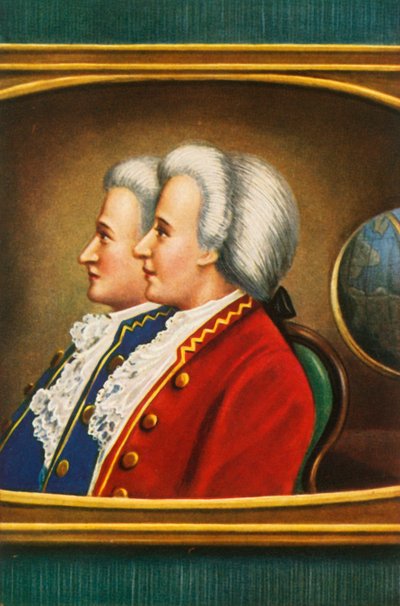 Jaques Etienne Montgolfier and Joseph Michael Montgolfier by Unbekannt