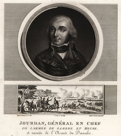 Jean-Baptiste Jourdan, General-in-Chief of the Army of Sambre and Meuse by Unbekannt