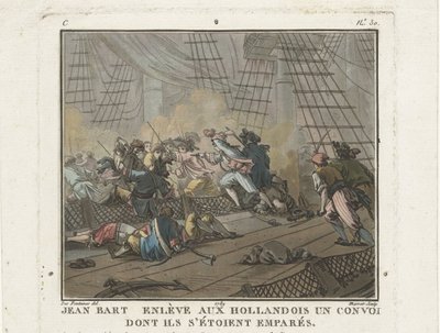 Jean Bart in the Battle of Texel on 29 June 1694, 1789 by Unbekannt