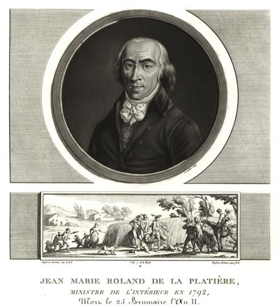 Jean Marie Roland de la Platiere, Minister of the Interior by Unbekannt