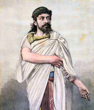 Jean Mounet-Sully as Oedipus in Oedipus Rex, Comédie Française by Unbekannt