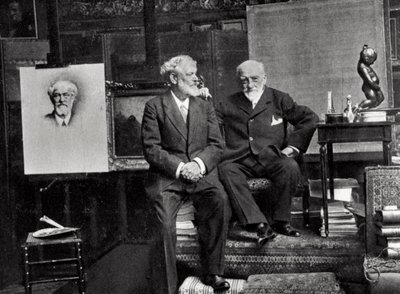 Jean Richepin, French Poet, Dramatist and Novelist, and Leon Bonnat, French Artist by Unbekannt