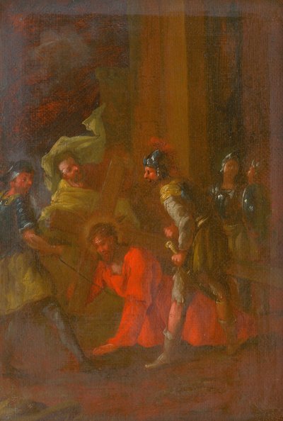 Jesus Falls for the First Time Under the Cross. Study for the Way of the Cross III by Unbekannt