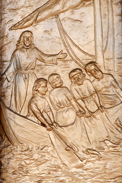 Jesus and His Apostles Fishing, The Miraculous Catch of Fish, Vung Tau, Vietnam, 2018 (photo) by Unbekannt