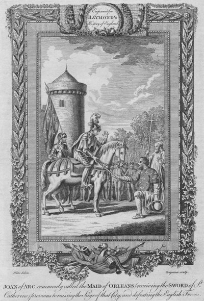 Joan of Arc Commonly Called the Maid of Orleans Receiving the Sword of St. Catherine by Unbekannt