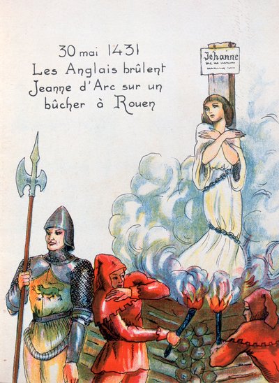 Joan of Arc Executed by the English, 30 May 1431 by Unbekannt