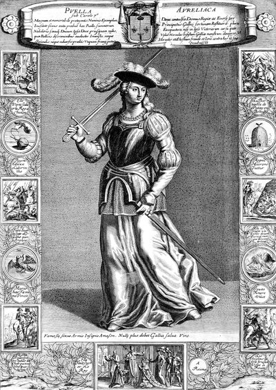 Joan of Arc, the Maid of Orleans, French Patriot and Martyr by Unbekannt
