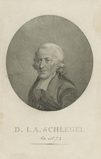 Johann Adolf Schlegel by Unbekannt