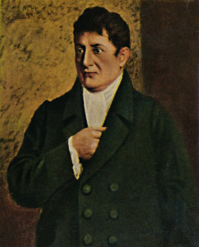 Johann Gottlieb Fichte - Painting by Professor Plühr by Unbekannt