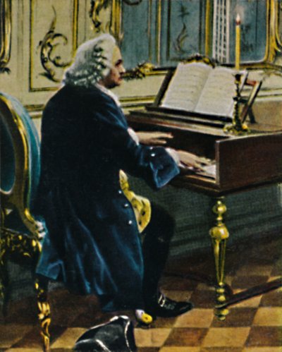Johann Sebastian Bach 1685-1750. - Excerpt from the Painting by Carl Röhling by Unbekannt