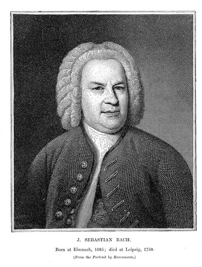 Johann Sebastian Bach, German composer and organist, 1746 by Unbekannt