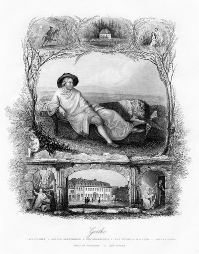 Johann Wolfgang von Goethe, German Poet, Dramatist and Scientist, 19th Century by Unbekannt