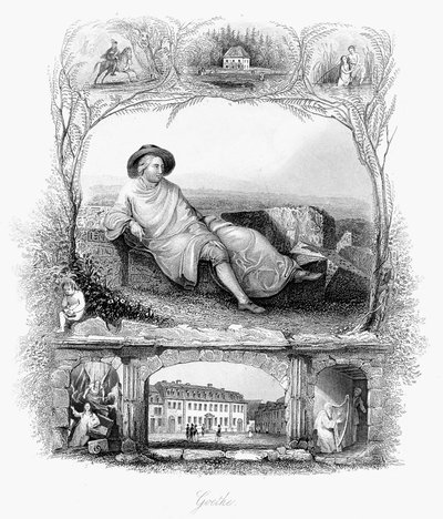Johann Wolfgang von Goethe, German poet, dramatist and scientist by Unbekannt