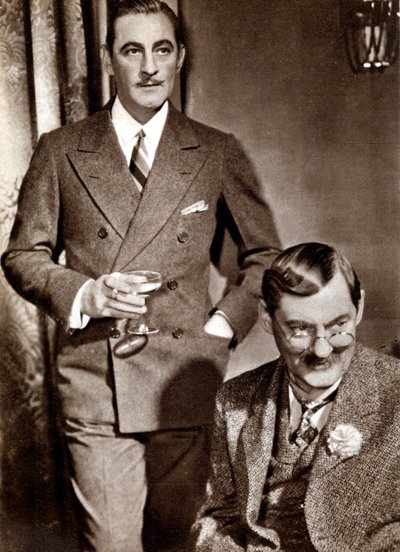John and Lionel Barrymore, American stage and screen actors by Unbekannt