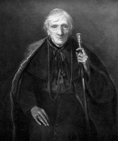 John Henry Newman in Old Age, British Scholar and Theologian by Unbekannt