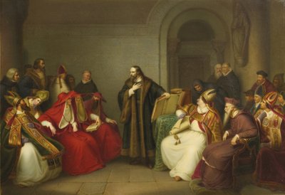 John Hus before Council of Constance by Unbekannt