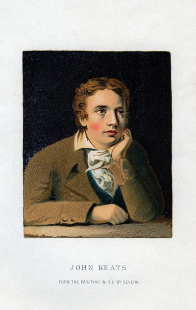 John Keats, English poet, 19th century by Unbekannt
