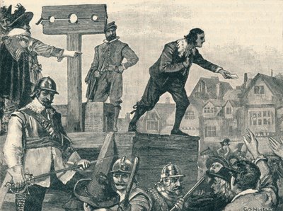 John Lilburne on the Pillory at Westminster by Unbekannt