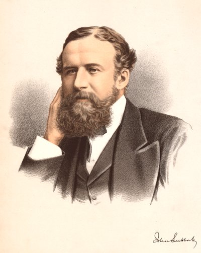 John Lubbock, first Baron Avebury, English banker, archaeologist, naturalist and politician by Unbekannt