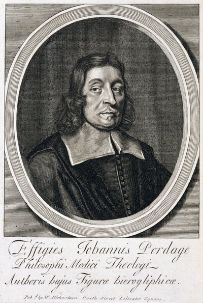 John Pordage, English rector, astrologer and mystic, c 1670s by Unbekannt