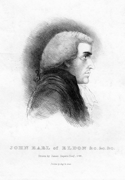 John Scott 1751-1838, 1st Earl of Eldon, Lord high Chancellor of Great Britain, 19th century by Unbekannt
