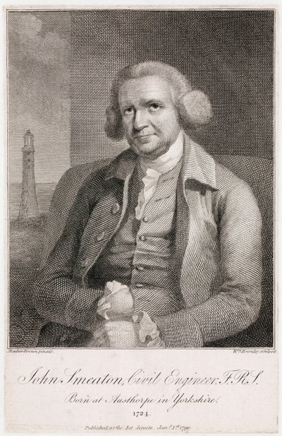 John Smeaton, English mechanical and civil engineer, c 1780s by Unbekannt