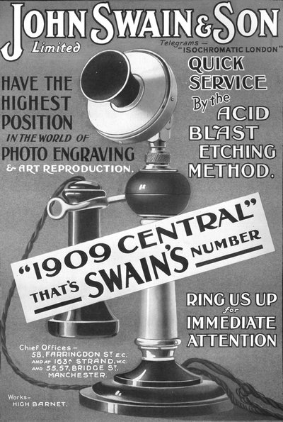 John Swain & Son Limited Advertisement by Unbekannt