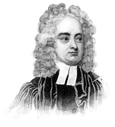 Jonathan Swift, Anglo-Irish priest, satirist, essayist, political pamphleteer, and poet by Unbekannt